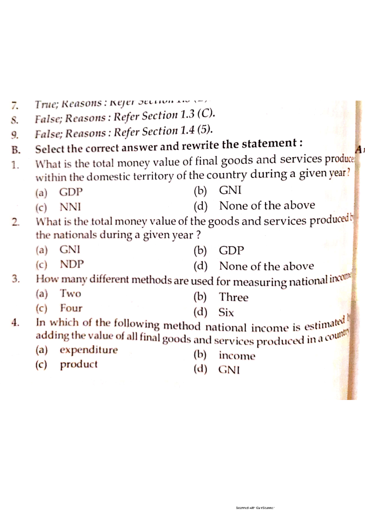 Macroeconomics Concepts & Applications: MCQs Overview - Studocu