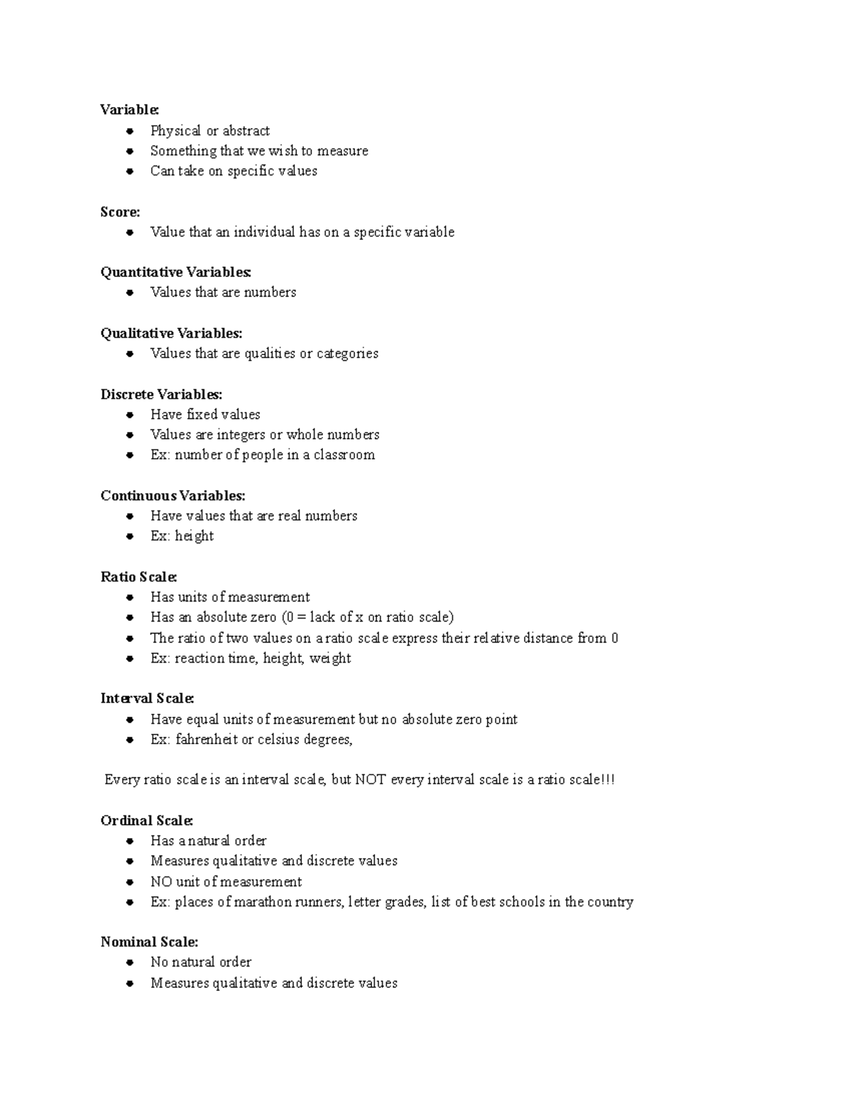 PSYC 315 - Lecture Notes on Variables and Probability Concepts - Studocu