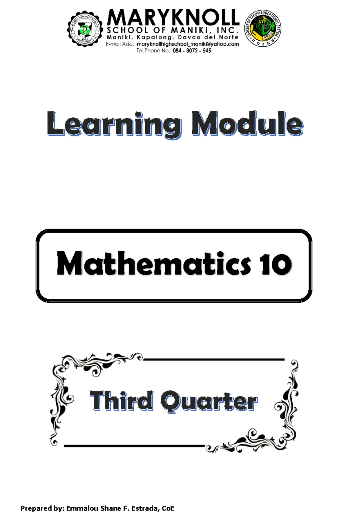 Q3: Solid Geometry Analytic Item Analysis - Studocu