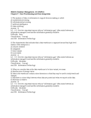 CHAP 5 - Physical Database Design AND Performance - CHAP 5 – PHYSICAL ...