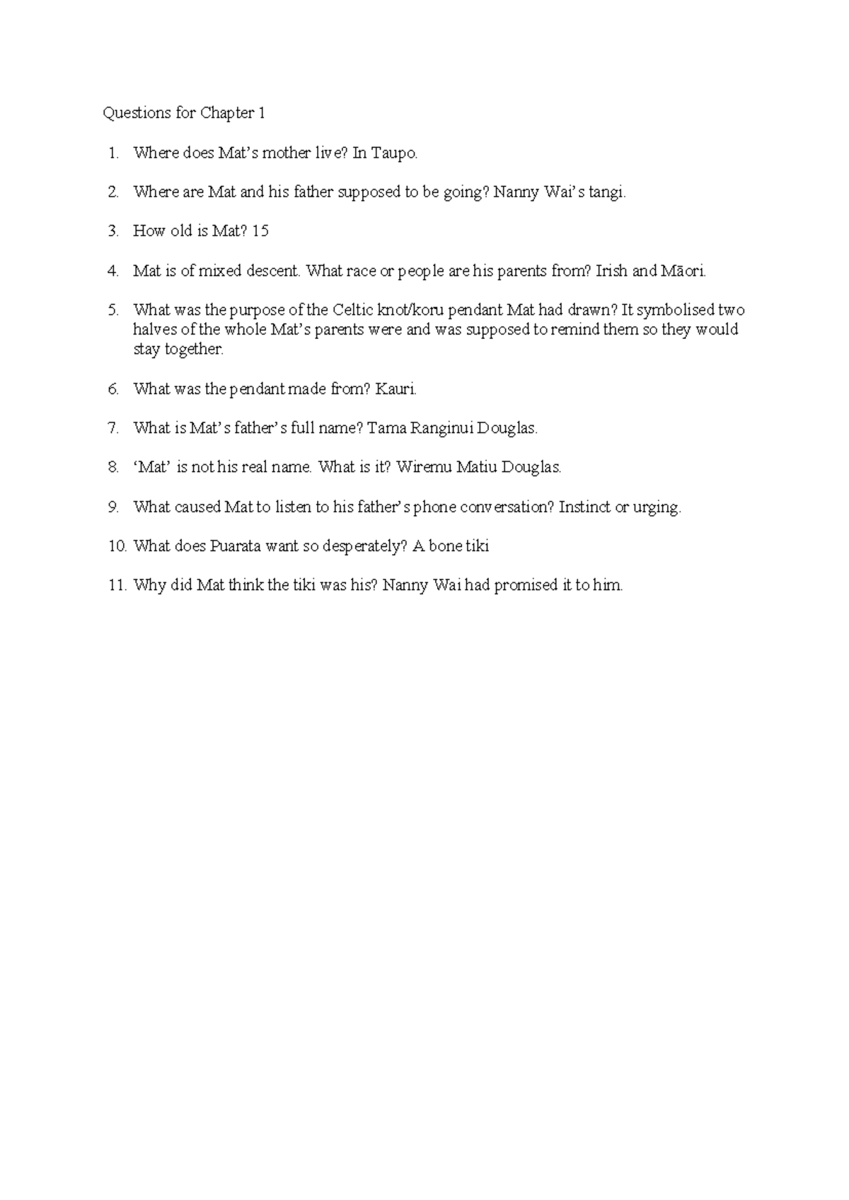Chapter 1 Questions & Answers for Study Review - Studocu