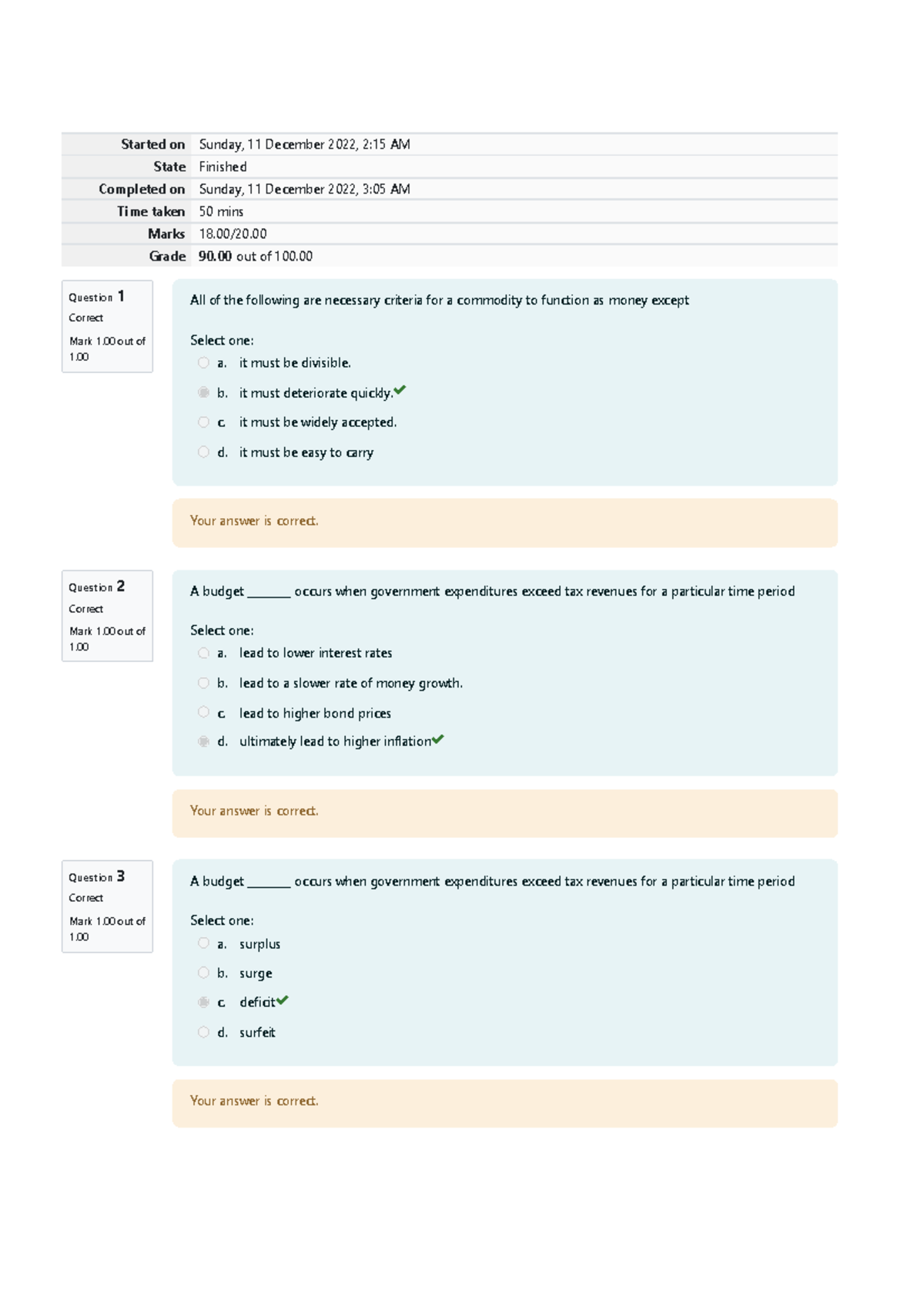 MPCB Prelim Quiz 1 - Quiz - Question 1 Correct Mark 1 out of 1 ...