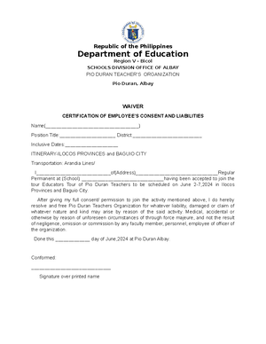 F9 Narrative Report - NG Republic of the Philippines Department of ...