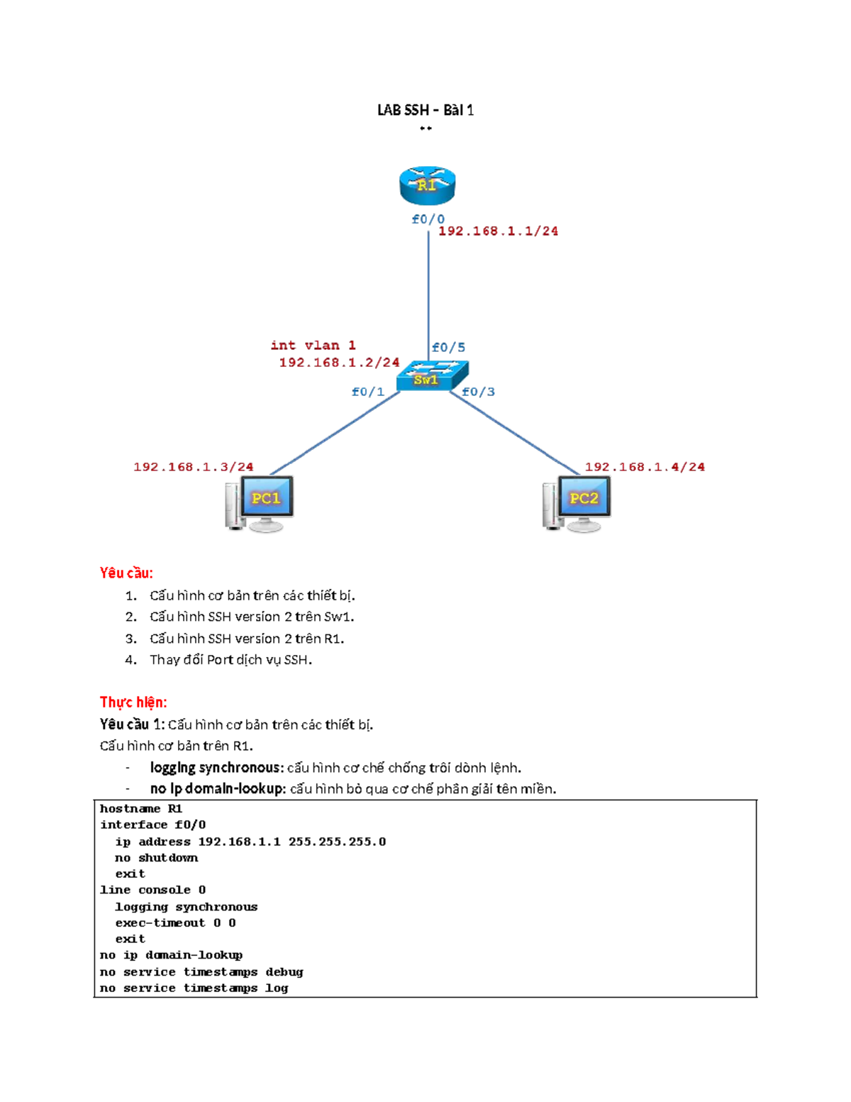 Lab 21 - SSH Configuration and Implementation (BQK) - Studocu