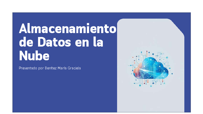 Almacenamiento de Datos en la Nube - DOC-20251110-WA0085 - Studocu