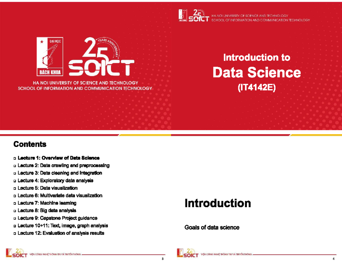 Ds - Slide - introduction to datascience - Studocu