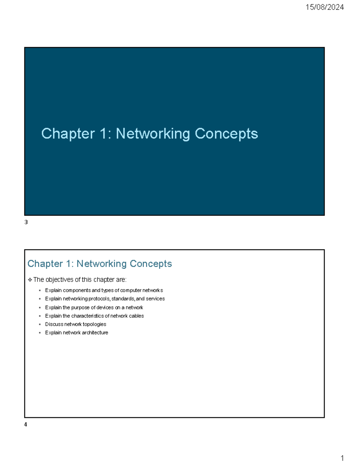 Chapter 1: Networking Concepts Overview and Key Principles - Studocu