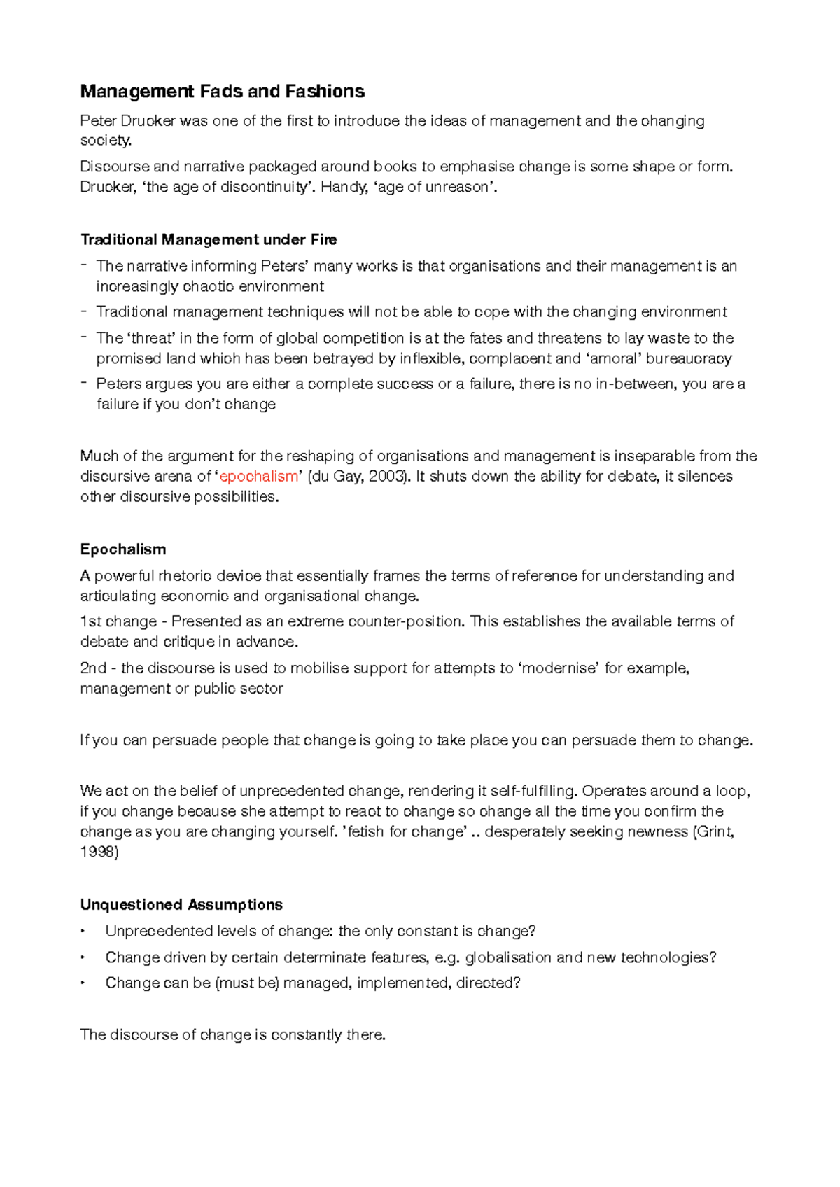 Management Fads and Fashions: A Critical Analysis of Organizational ...