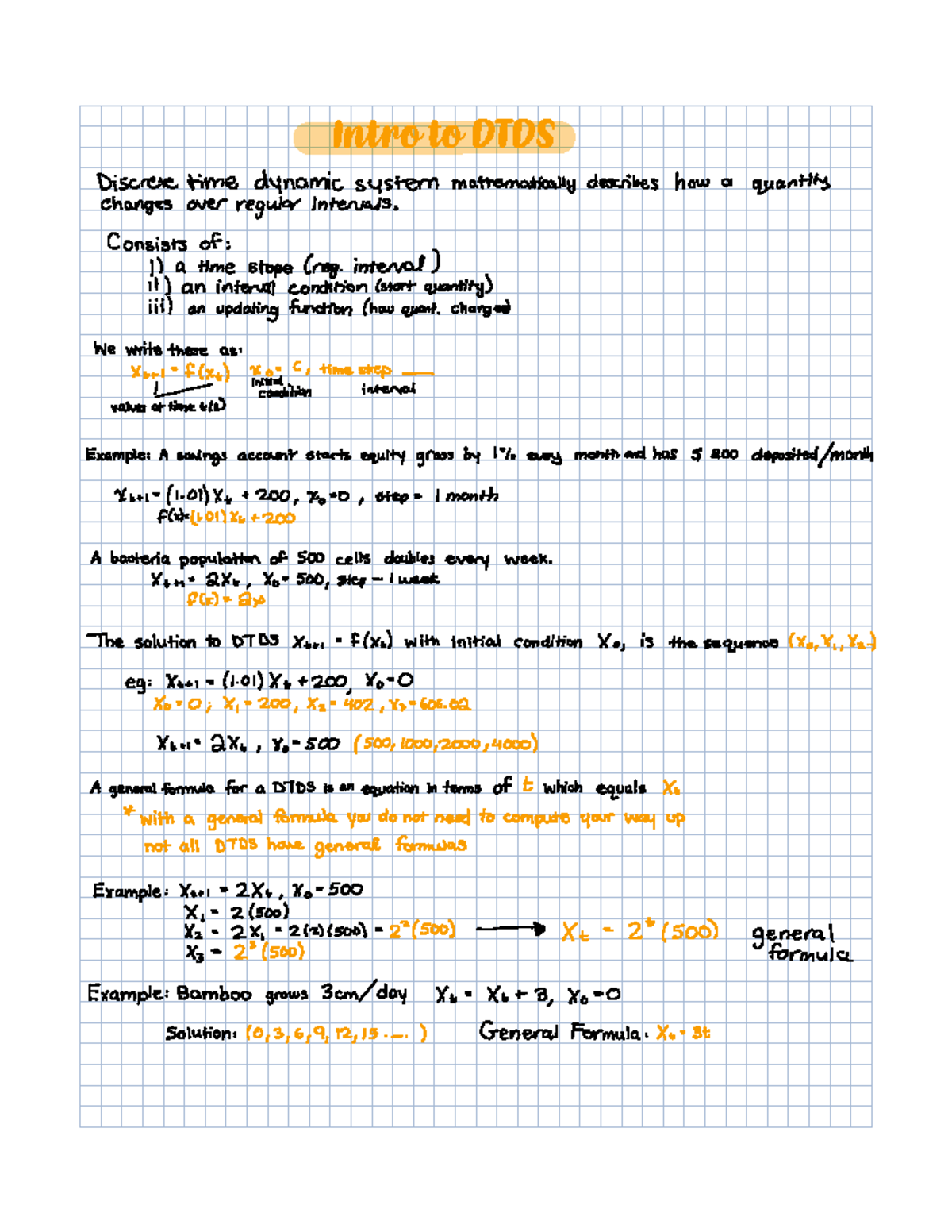 Intro to DTDS - part 1 - Discrete time dynamic system mathematically ...