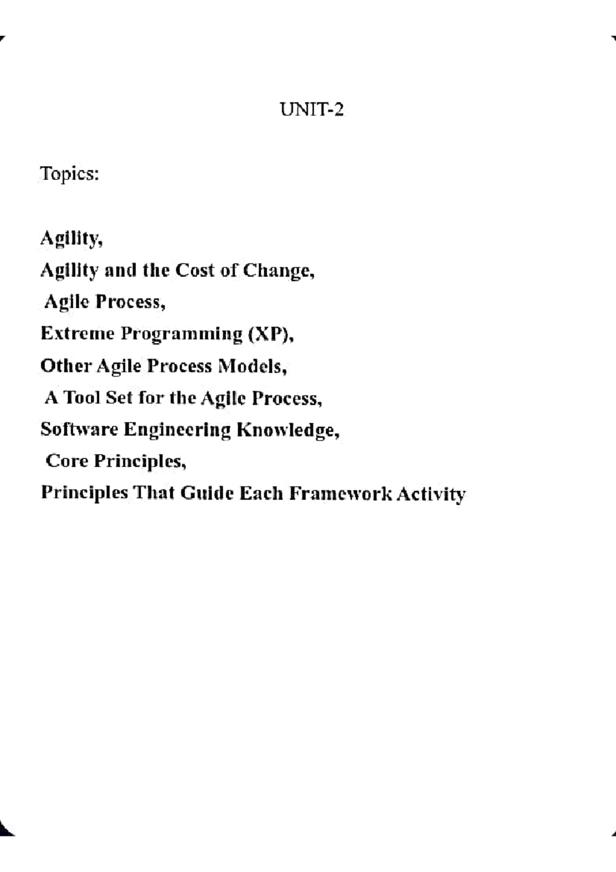 Agile Technologies: Principles, Processes, and Cost of Change - Studocu