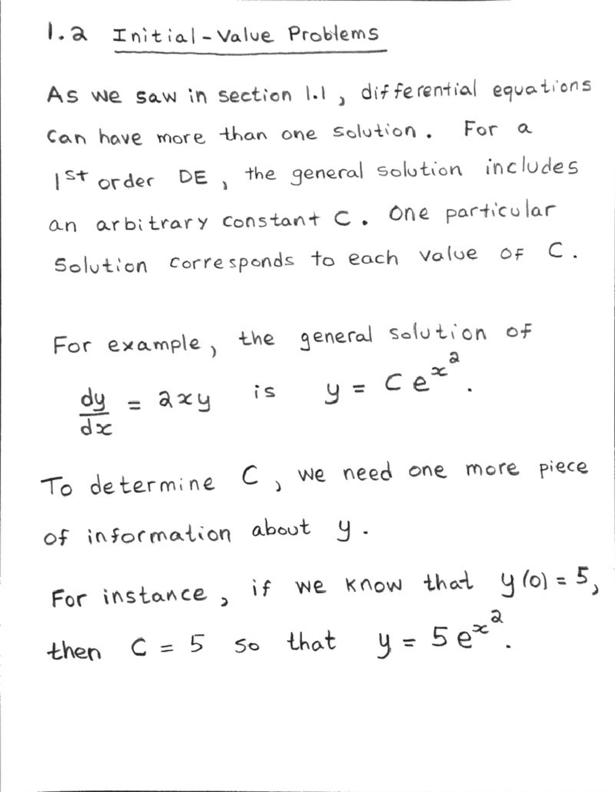 Initial-Value Problems: Concepts and Applications in Detail - Studocu