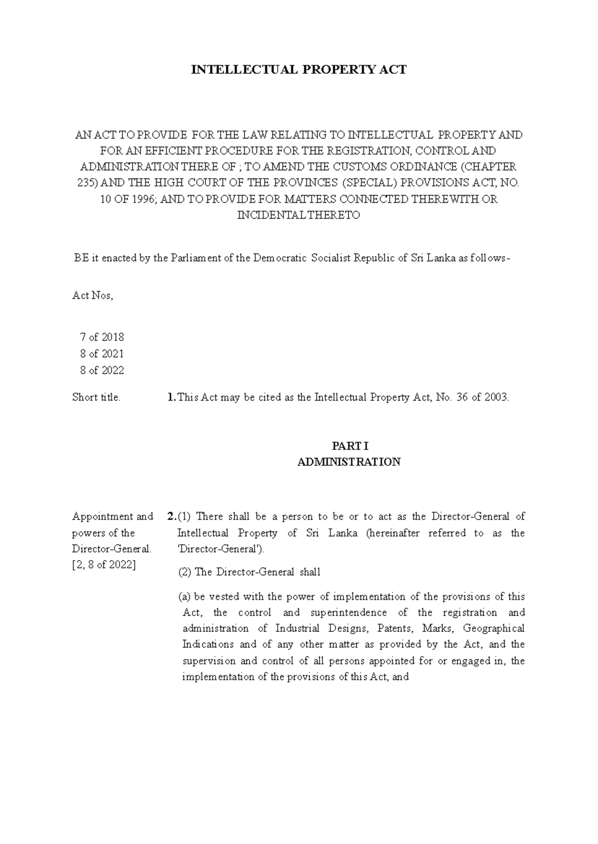 Intellectual Property Act Overview - Consolidated 2024 Edition - Studocu