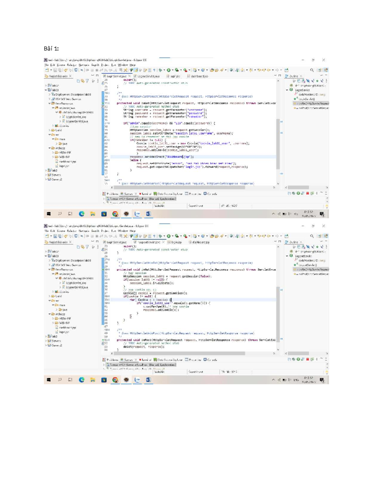 Lab03: Session and Cookie Management in Web Applications - Studocu