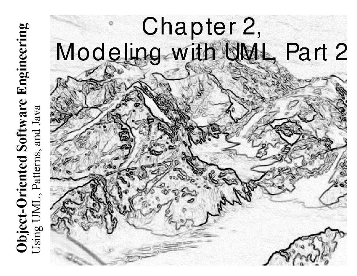 L3 Software Engineering: UML Modeling Concepts - Chapter 2 Outline ...