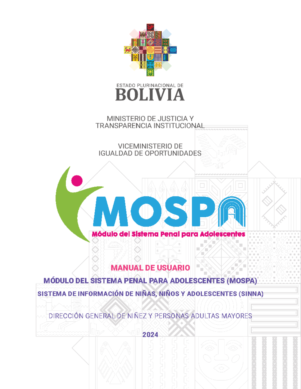 Manual de Usuario del Módulo MOSPA para Adolescentes en el SINNA - Studocu