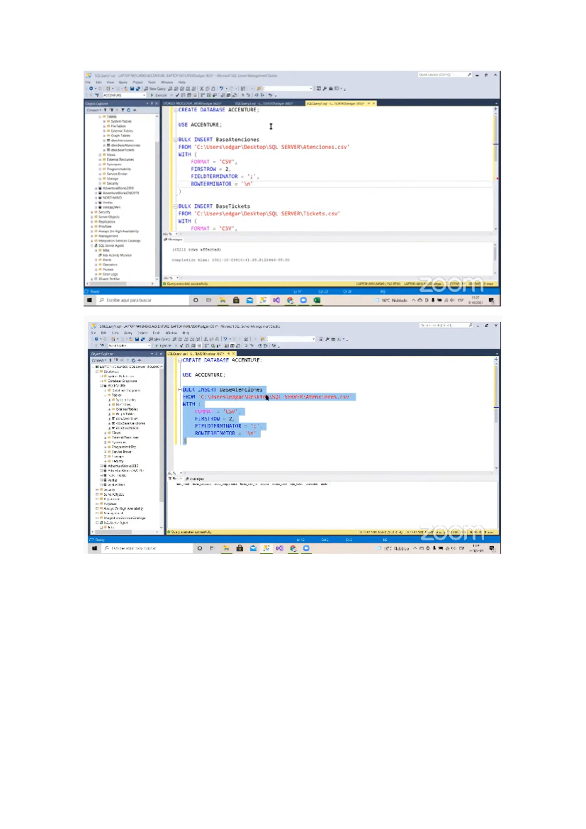 Consultas de Tablas en SQL - ACC 11 Cor 23 - Studocu