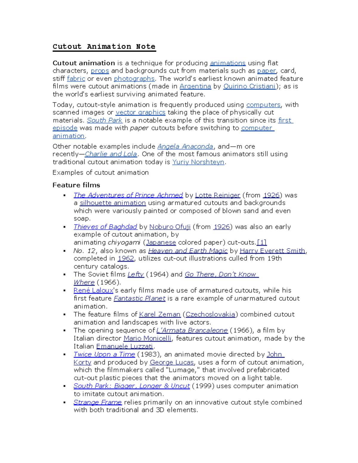 Cutout Animation Note - ewwgerrwhg - Cutout Animation Note Cutout ...