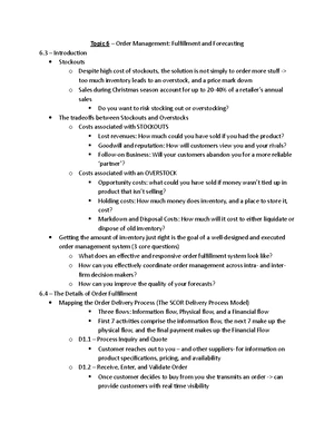 Retail Management - Study Notes & Assignments - Studocu