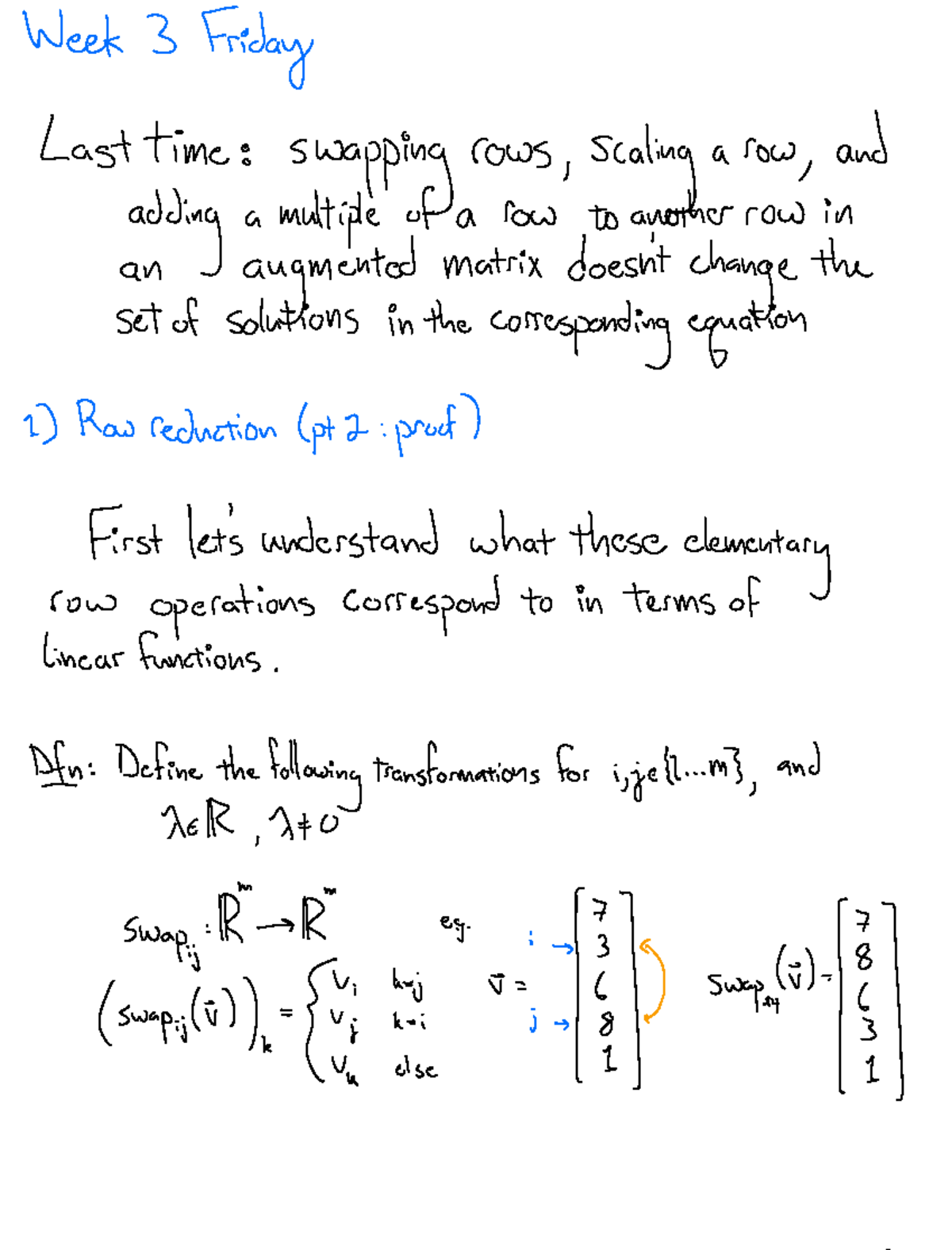 Elementary Row Operations and Their Impact on Matrix Solutions (MATH ...