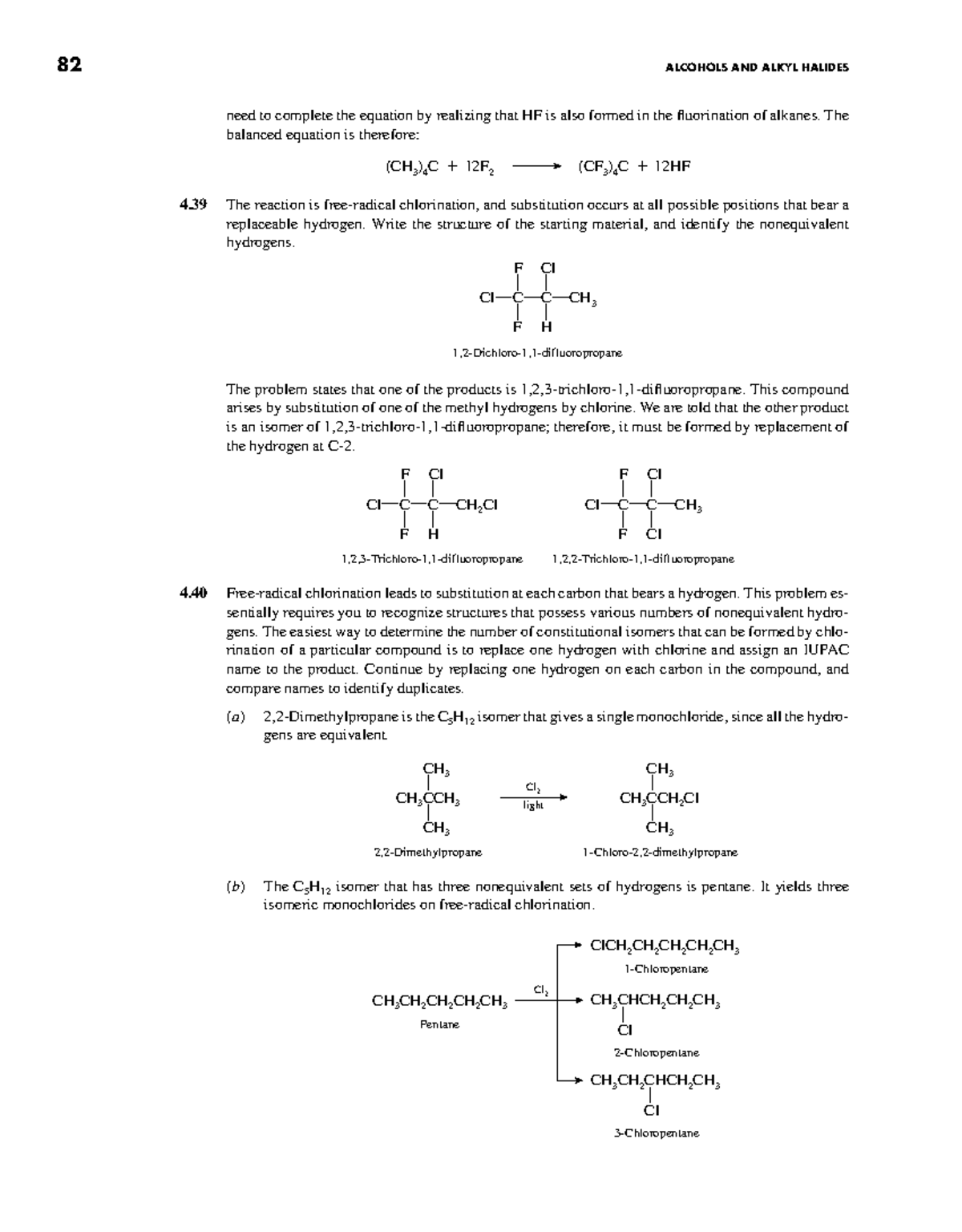 Organic Chemistry 4th Ed: Alkanes & Alkyl Halides (82) - Studocu