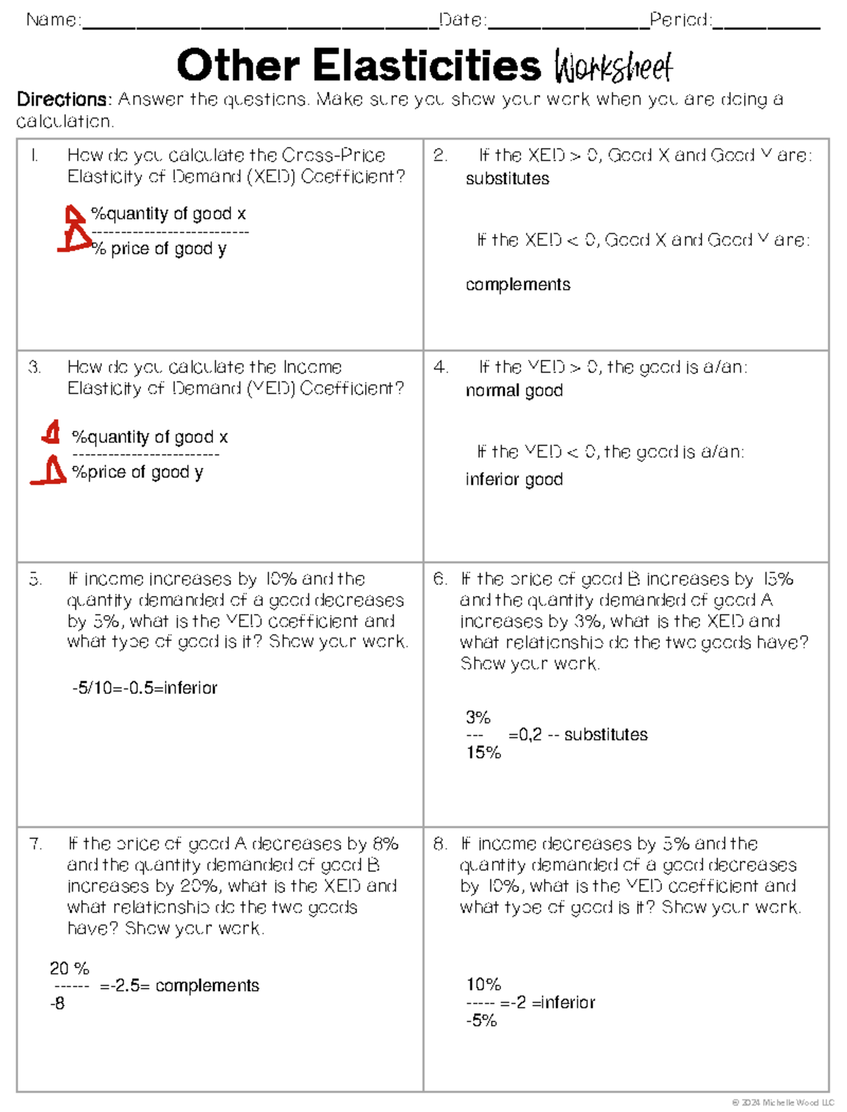 The Production Function Worksheet - Name ...