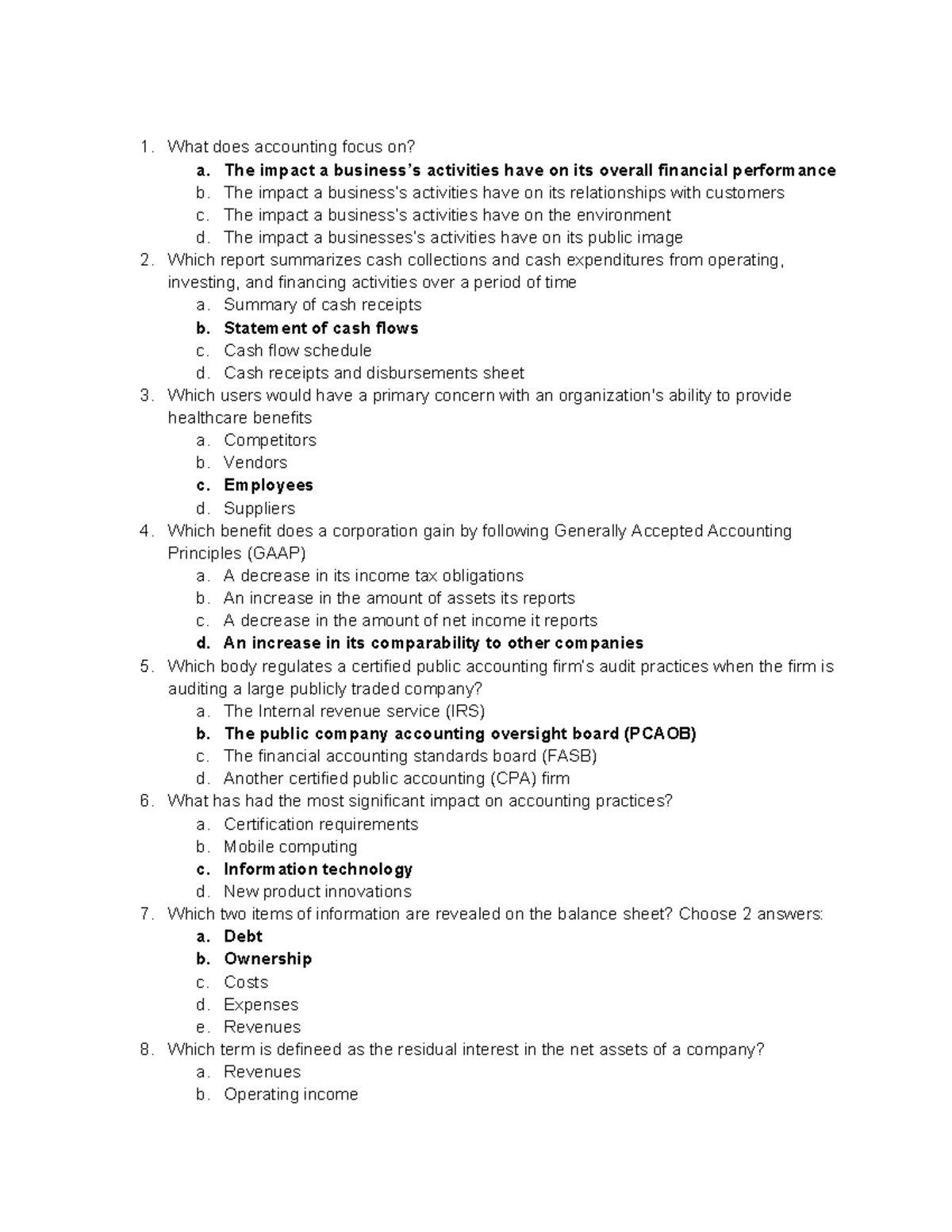 C213 PA Final Exam Study Guide & Answer Key - Studocu