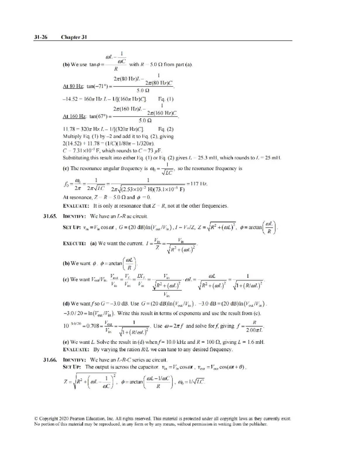 University Physics (15th Ed) - Chapter 31 Solutions & Discussion - Studocu
