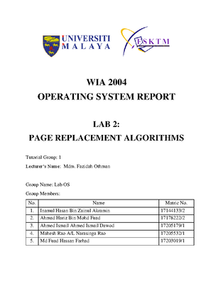 Lab 7 (Group Lab OS) - WIA 2004 OPERATING SYSTEM REPORT LAB 7: FILE ...