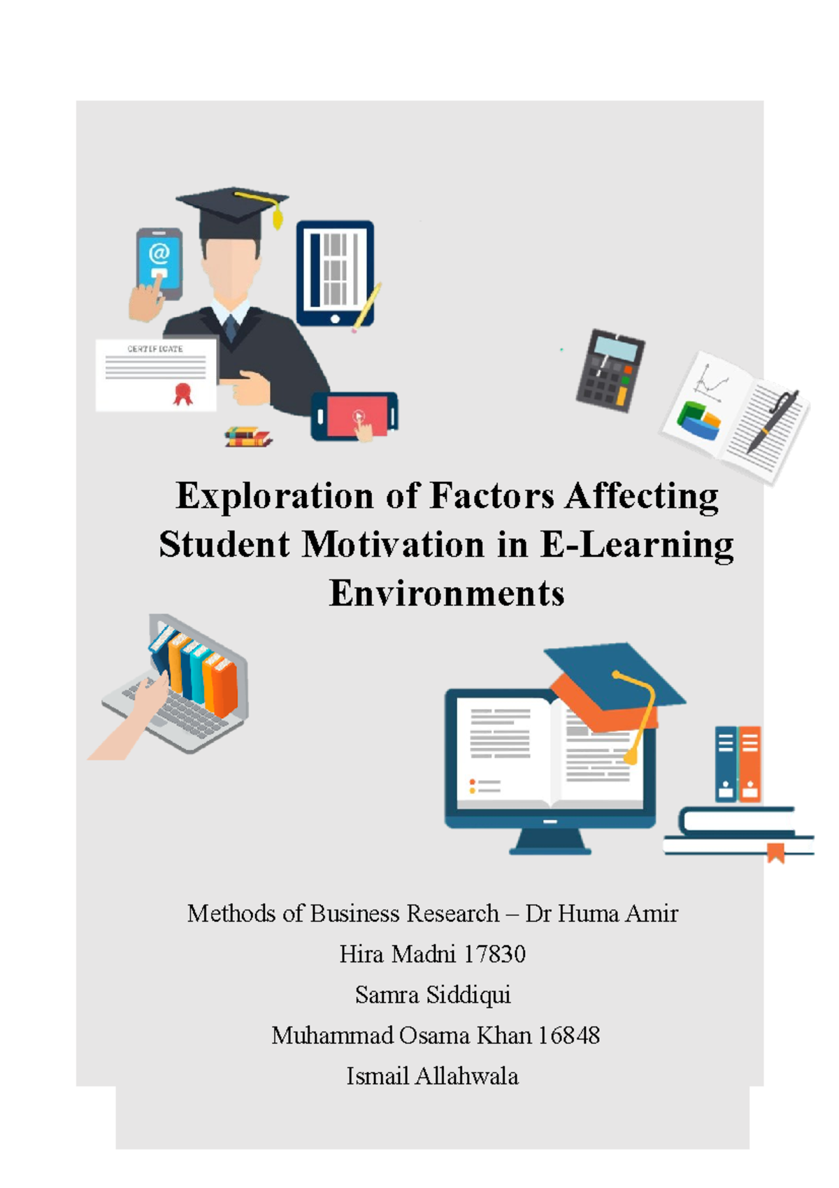 Business Research Methods: Factors Affecting Student Motivation in E ...