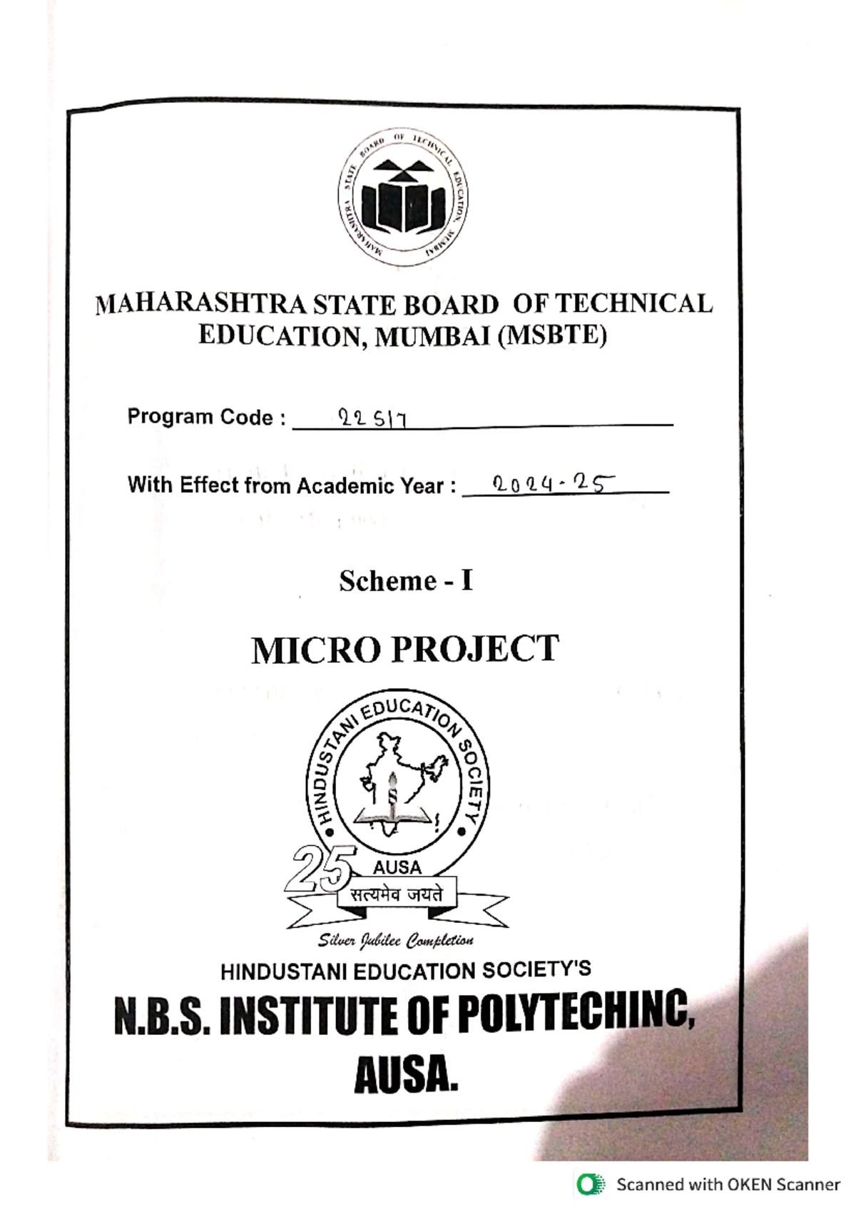 Ajp micro project - it is very important - OF BOAHD TECHNIC the FOR ...