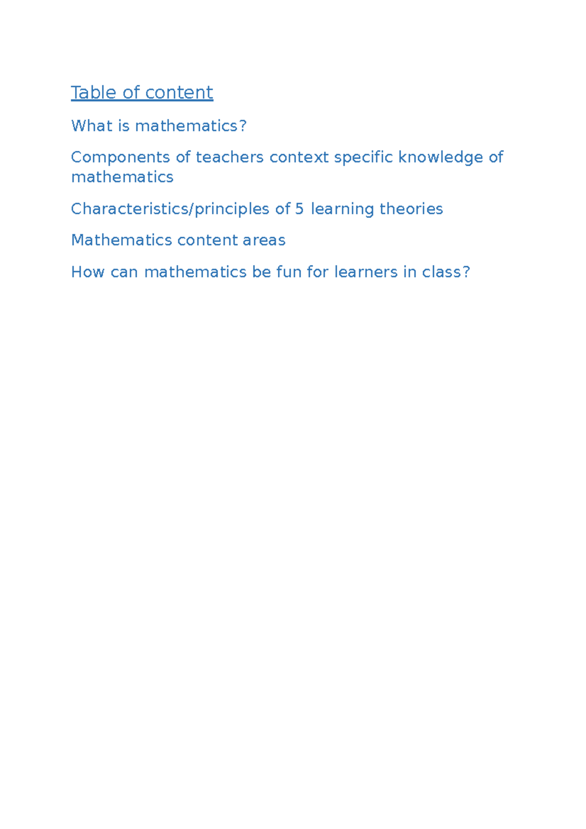 RMAT Mathematics: Understanding Learning Theories and Content Areas ...