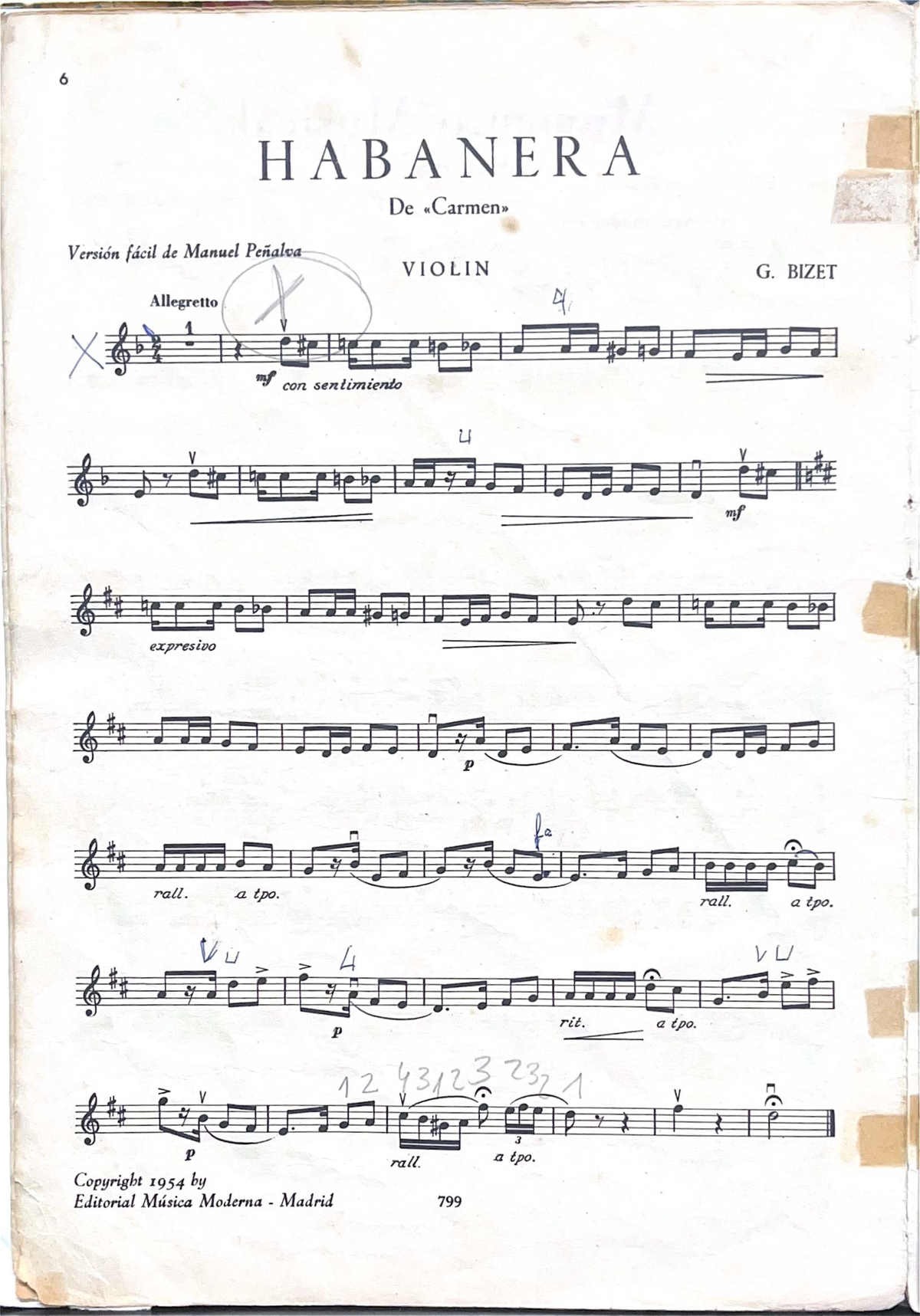 La habanera de Carmen - Instrumentación y Orquestación -L,_-