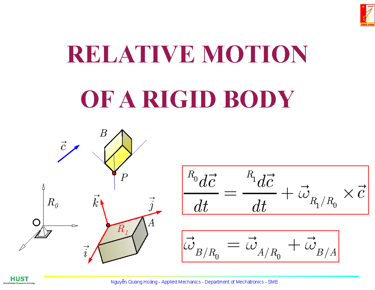 DH - Ch3-2 Relative Motion of a Rigid Body - 4x3 Notes - Studocu