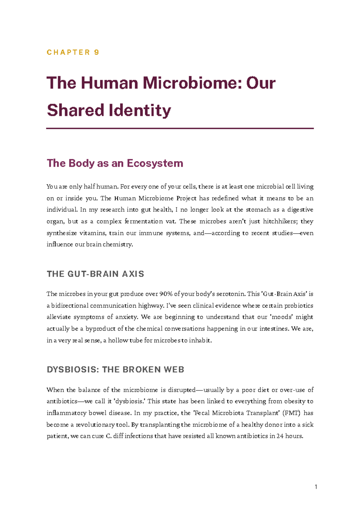 CHAPTER 9: The Human Microbiome and Its Impact on Health - Studocu