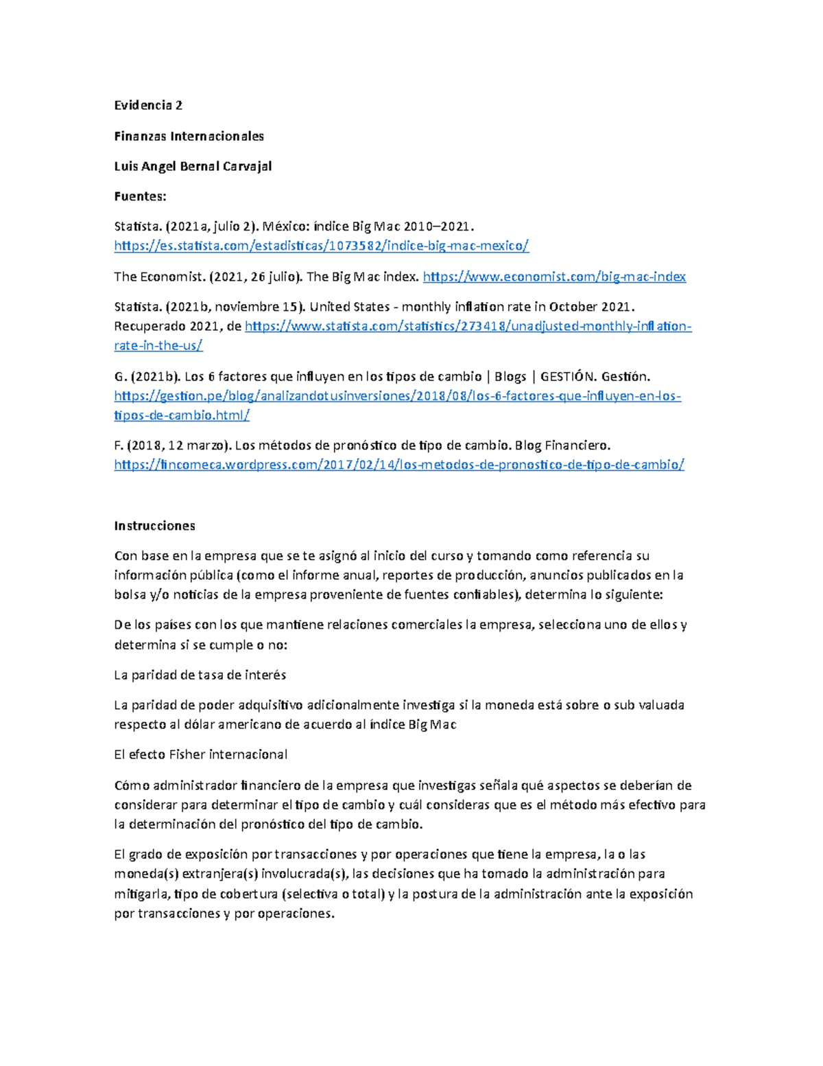 Evidencia 2: Análisis sobre Finanzas Internacionales de CEMEX 2020 ...