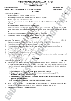 BA LLB VI Sem End Sem Exam 2019: Labour & Industrial Law QP - Studocu