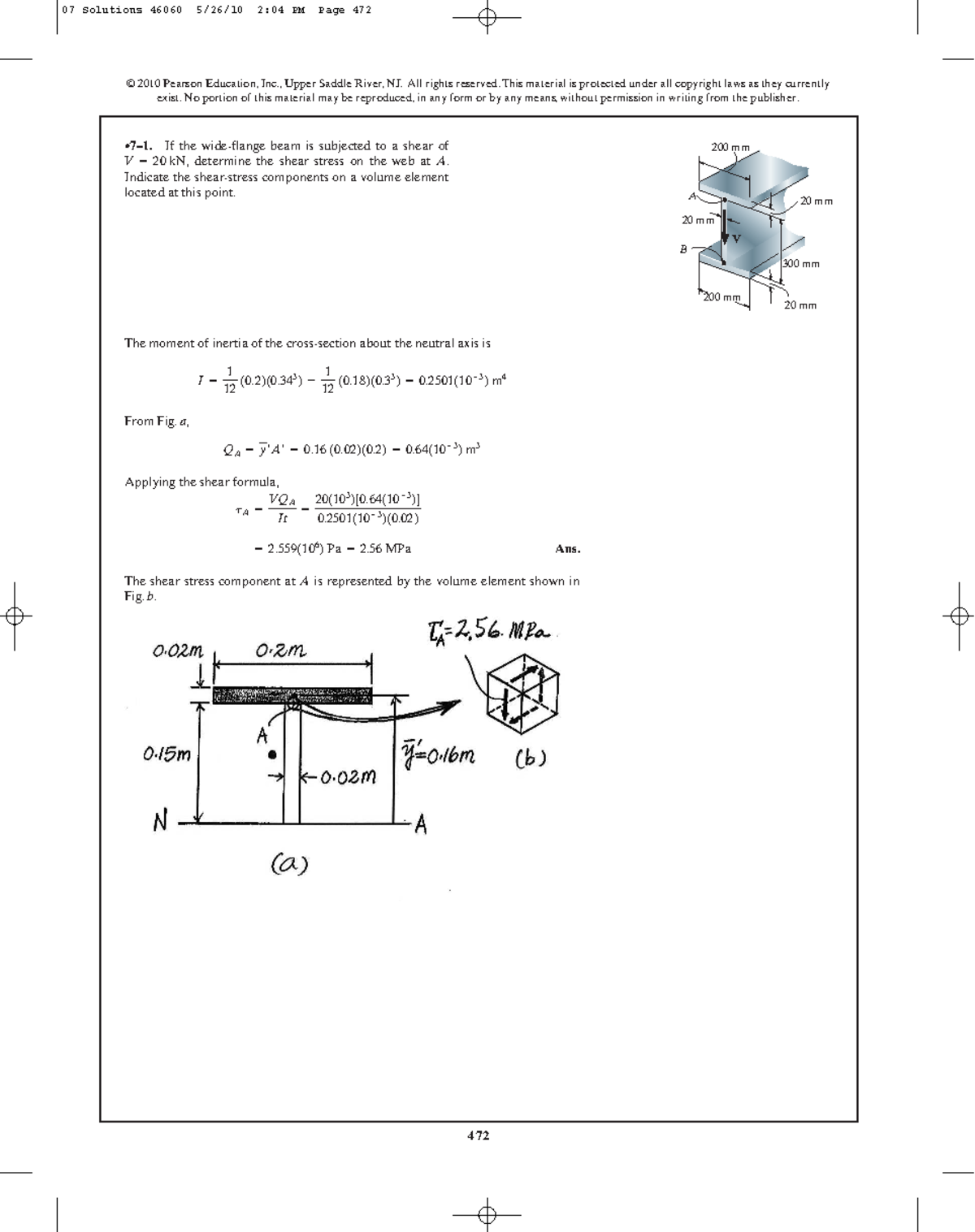 Mechanics of materials chapter 7 - © 2010 Pearson Education, Inc ...