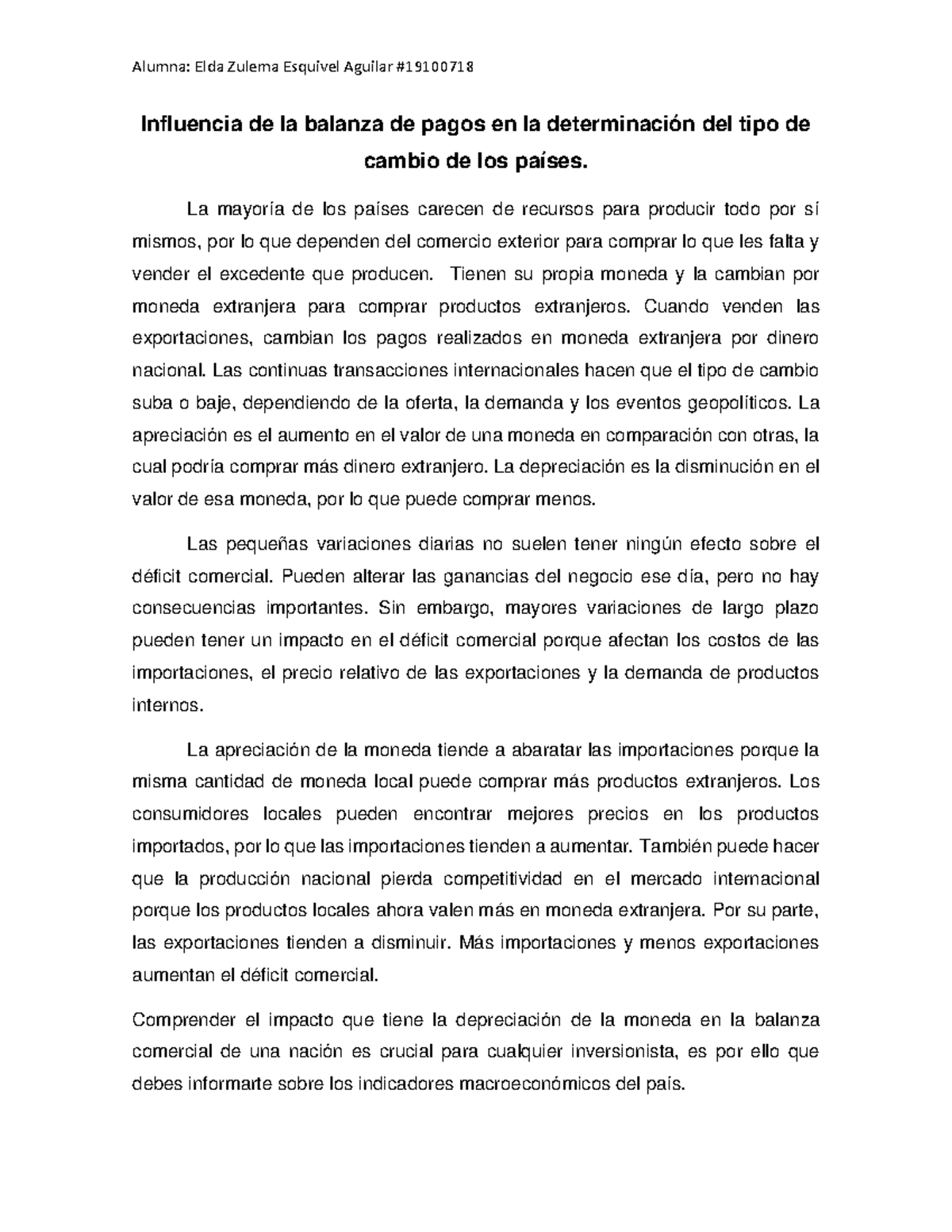 Influencia del Tipo de Cambio en la Balanza de Pagos: Análisis ...