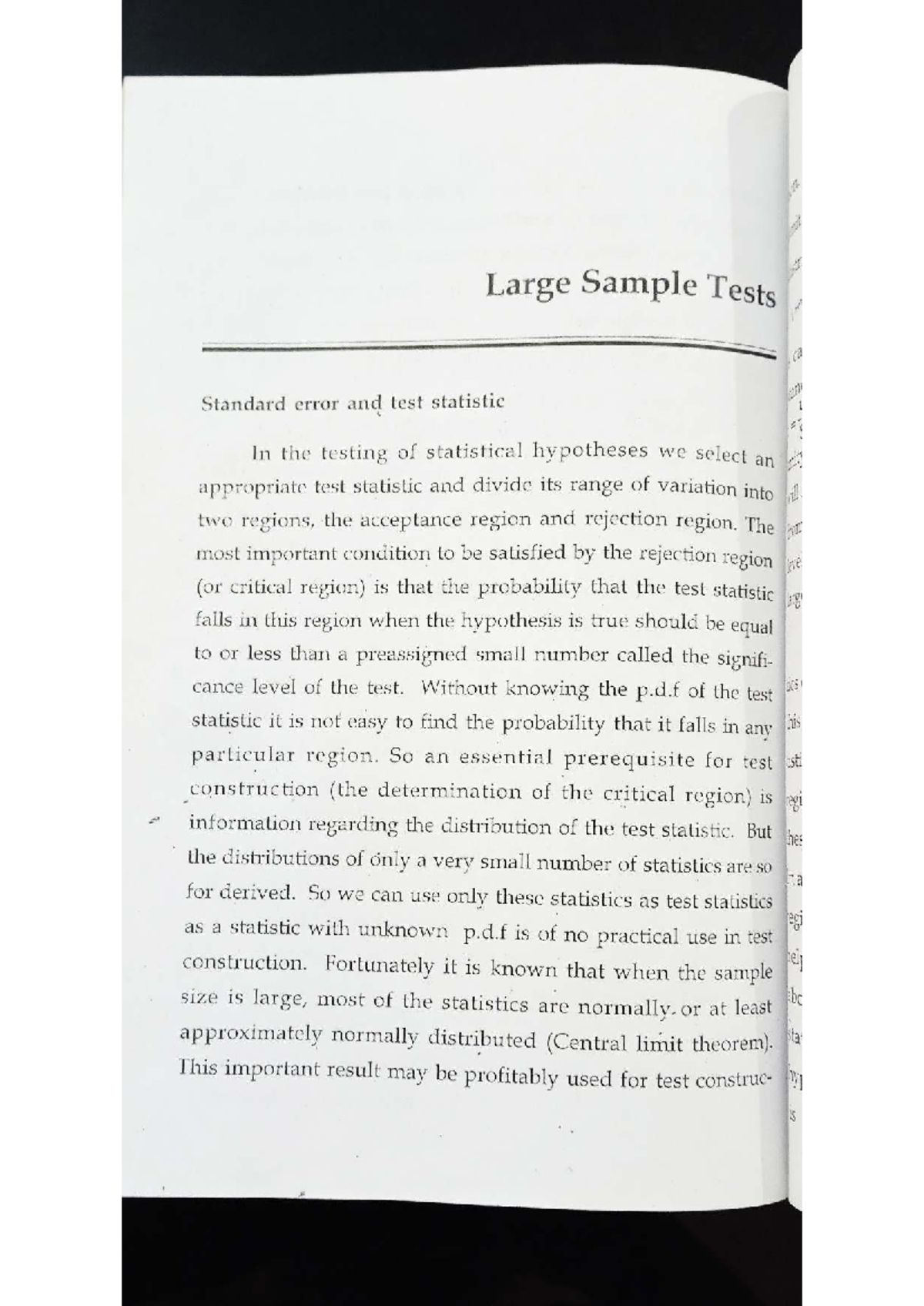 Module 2 - Large Sample Tests: Standard Error & Test Statistics - Studocu