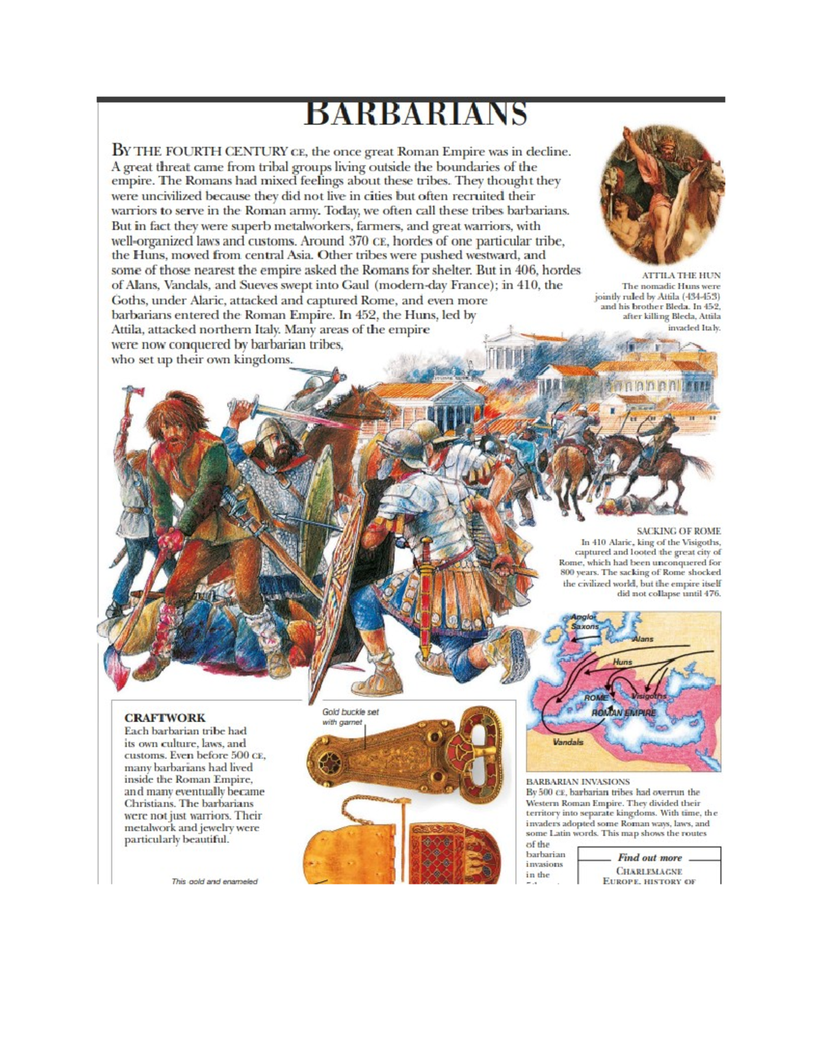 BARBARIANS IN THE FOURTH CENTURY CE: ROME'S DECLINE AND INVASIONS - Studocu
