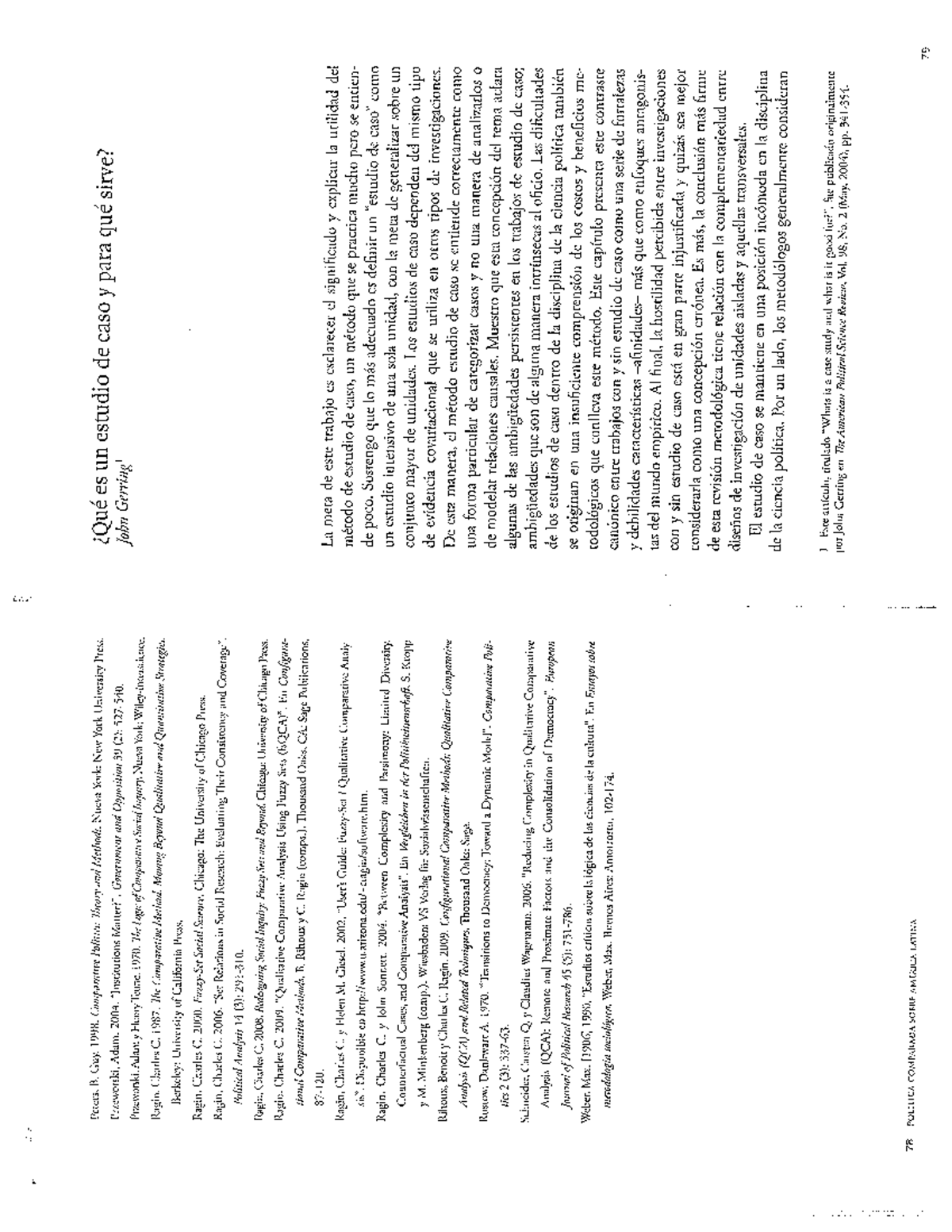 ¿Qué es un caso? Estudio de Gerring sobre el método de investigación ...