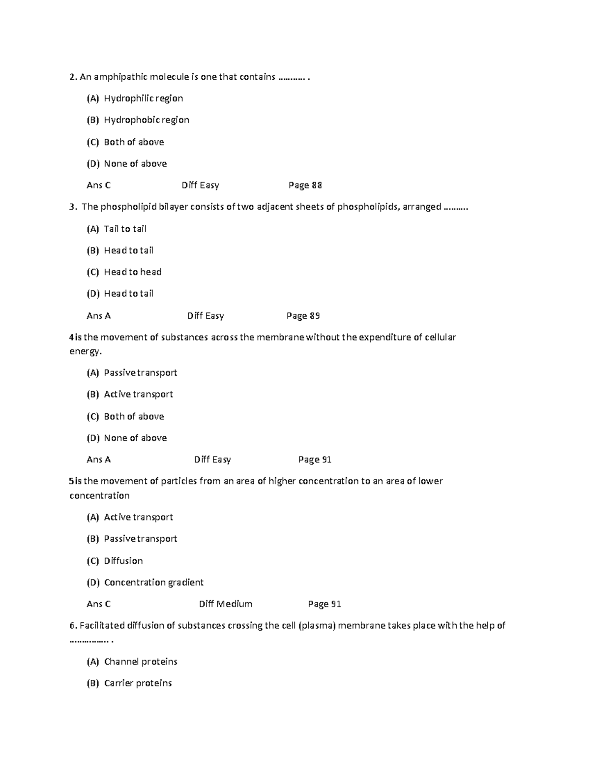 Test Bank for Anatomy and Physiology (OpenStax 2nd Ed) - Chapter 2 ...