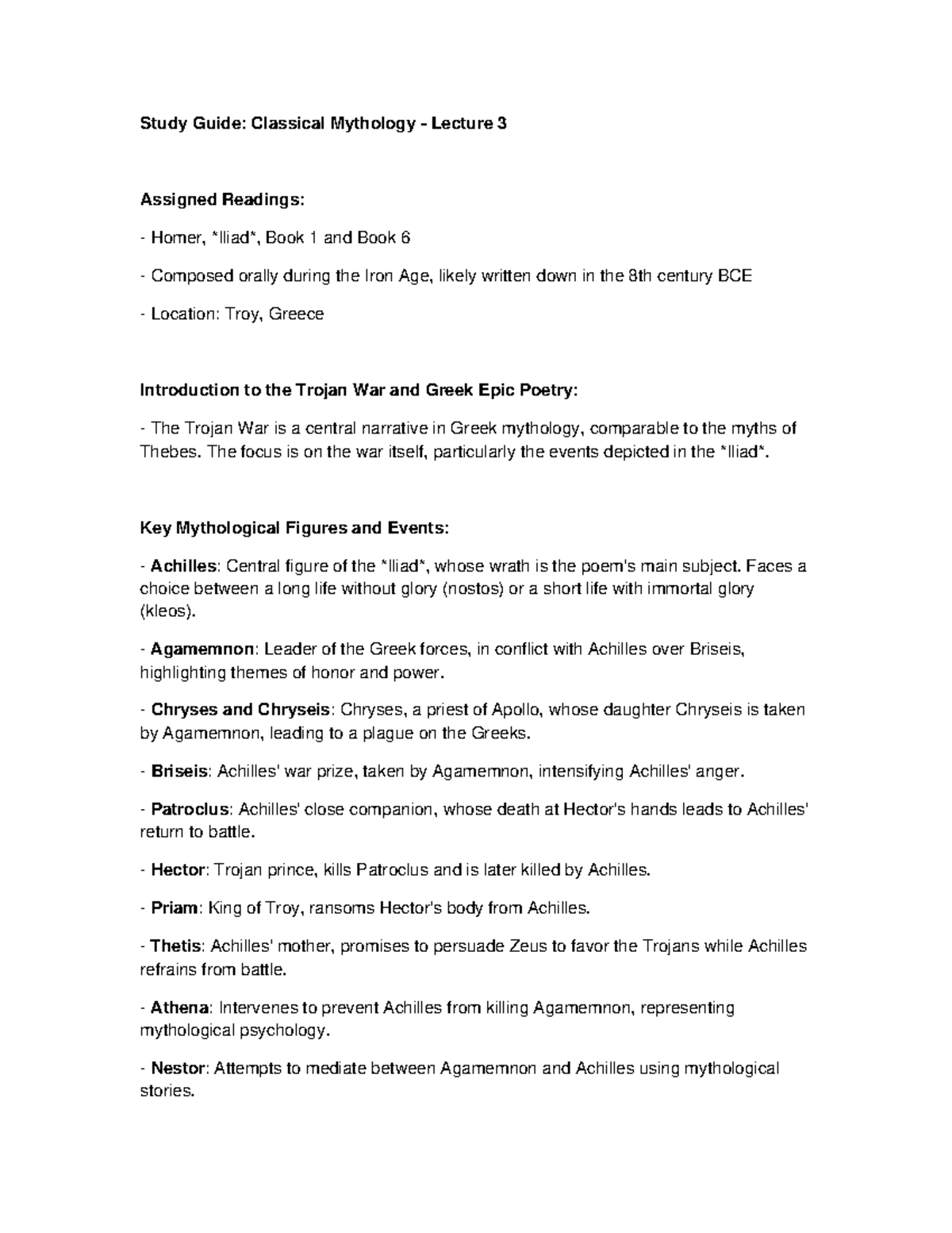 Week 15 - Final Summary - Week 15 Lecture Notes - Study Guide ...