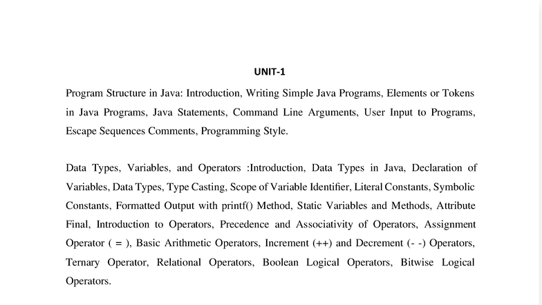 Java 1-5 - RM - Comprehensive Java Programming Notes - Studocu