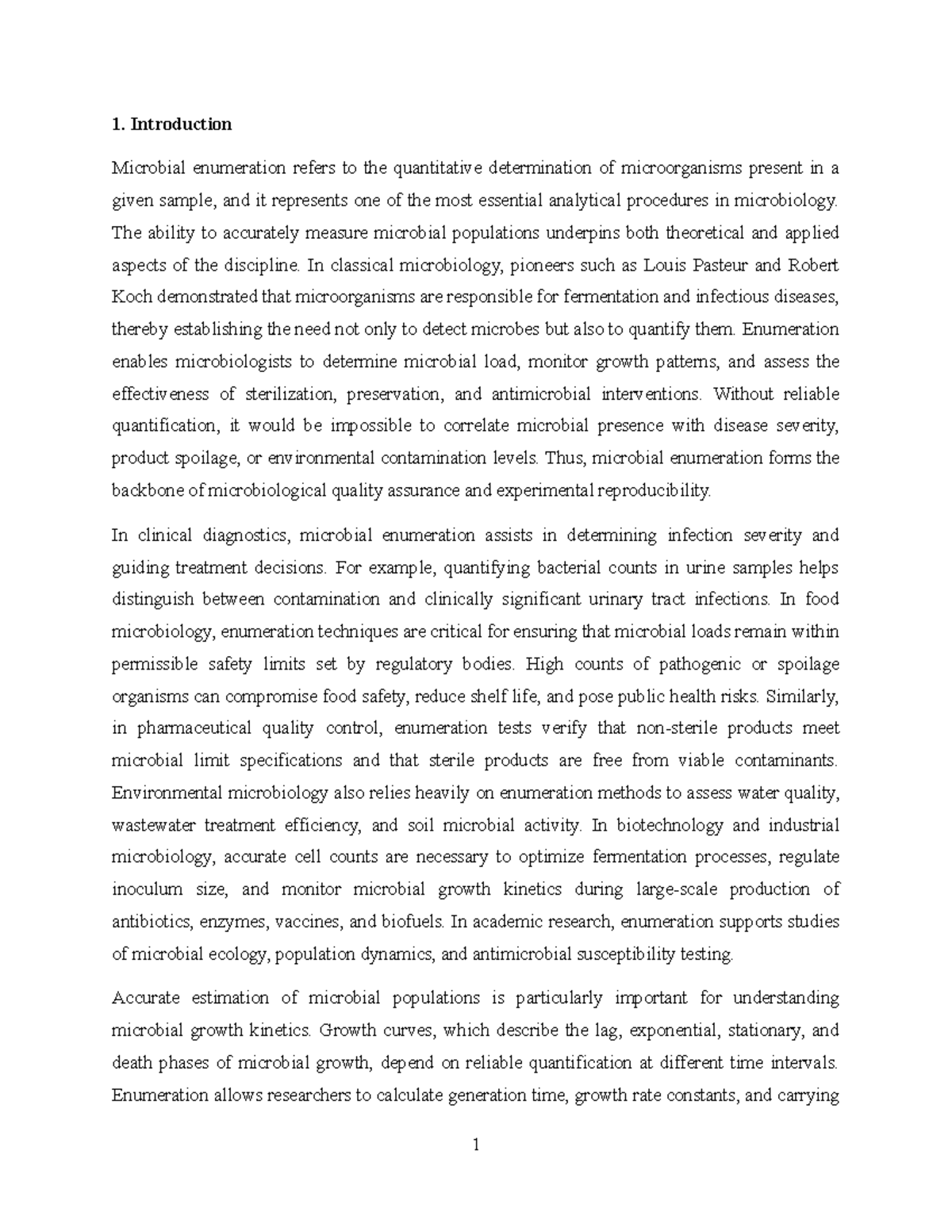 Microbial Enumeration Methods: Direct vs Indirect Techniques (BIO 101 ...