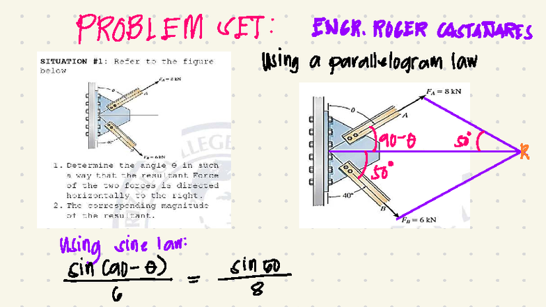 Problem Set Solutions for Engineering Mechanics (ENGR 101) - Studocu