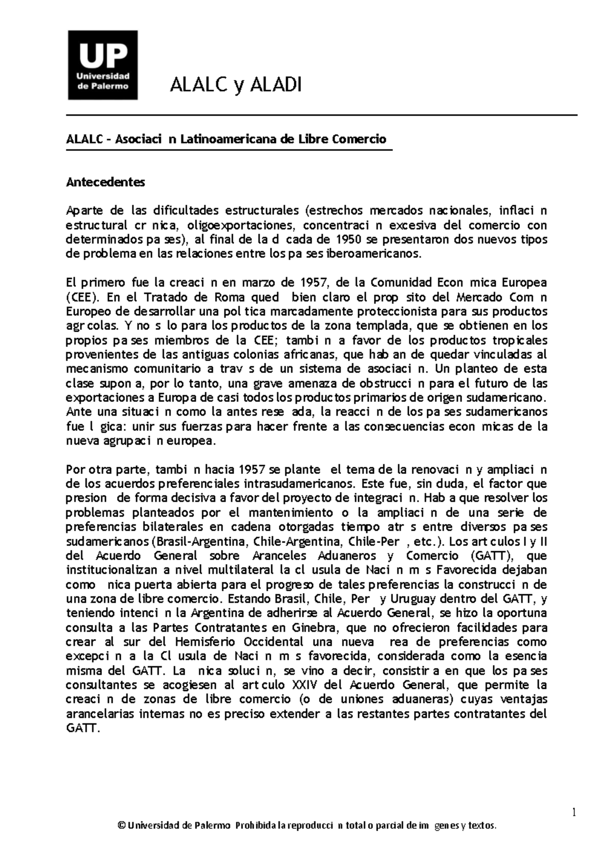 Alalc y Aladi - consigna - 1 ALALC y ALADI ALALC – Asociación ...