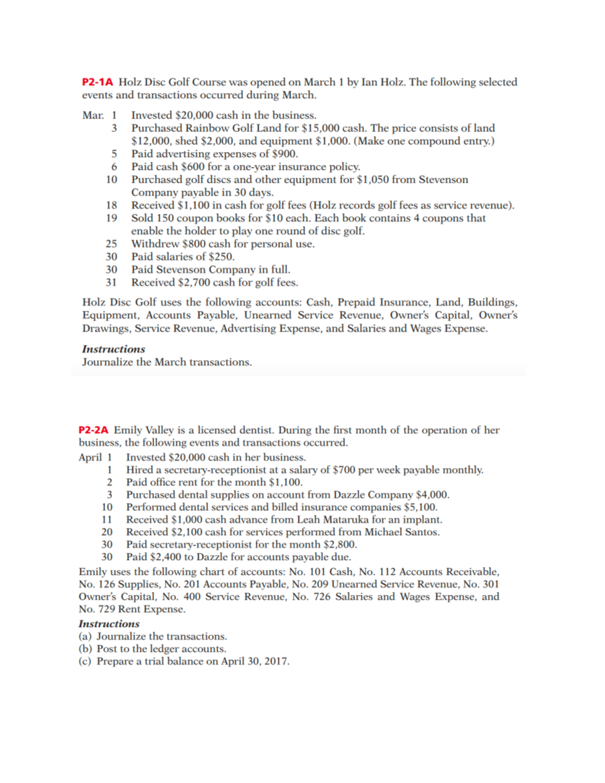 Homework c2 - Holz Disc Golf Course was opened on March 1 Ian Holz. The ...