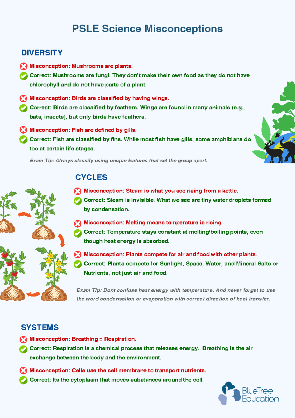 Misconception List Science-1 - PSLE Science Misconceptions ...