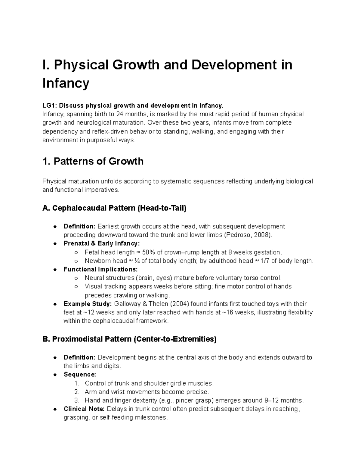Module 3 - Early Childhood Physical & Motor Development Notes - Studocu